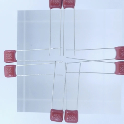작은 금속화 폴리에스터 필름 콘덴서 CL21X 563J / 100V P5mm