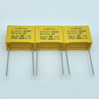품질  UL 275V MPX X2 Safety Capacitor 474K/310V P15 D4 Anti Interference 공장
