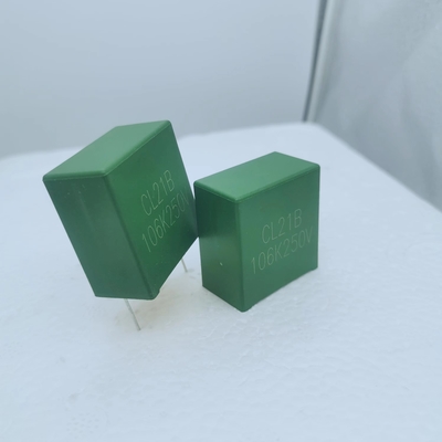 금속화 폴리에스터 필름 박스 콘덴서  CL21   10uF/250VDC