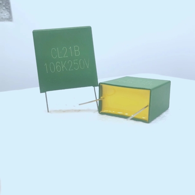 금속화 폴리에스터 필름 박스 콘덴서  CL21   10uF/250VDC
